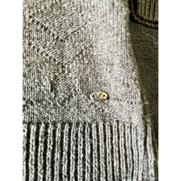 American Eagle Womens Hoodie Sweater Gray V-Neck Pullover Size S Lightly Worn - Picture 4 of 7